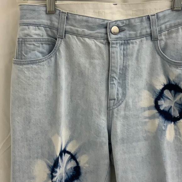 Unique Stella McCartney Barrel-leg Style Tie Dye Pattern Light Blue Jeans, NWOT - Picture 16 of 16